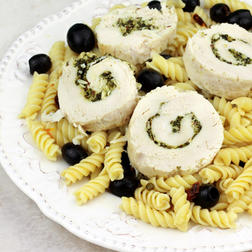 Pesto cheese chicken rolls